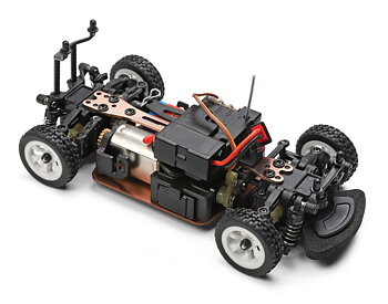 Rallybil 4WD 1/28 RTR, Blå