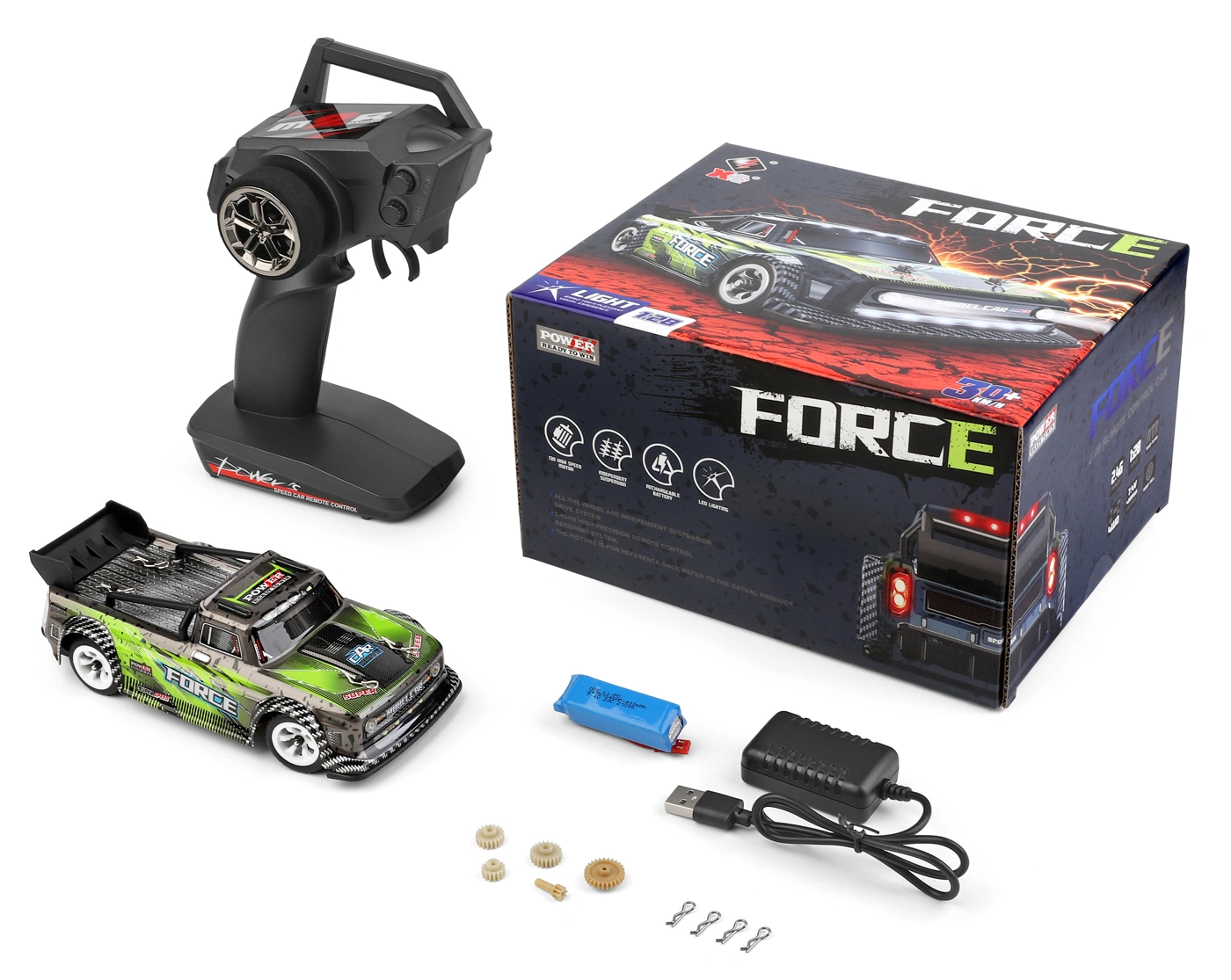 On-Road Truck 4WD 1/28 RTR, Grön - 5