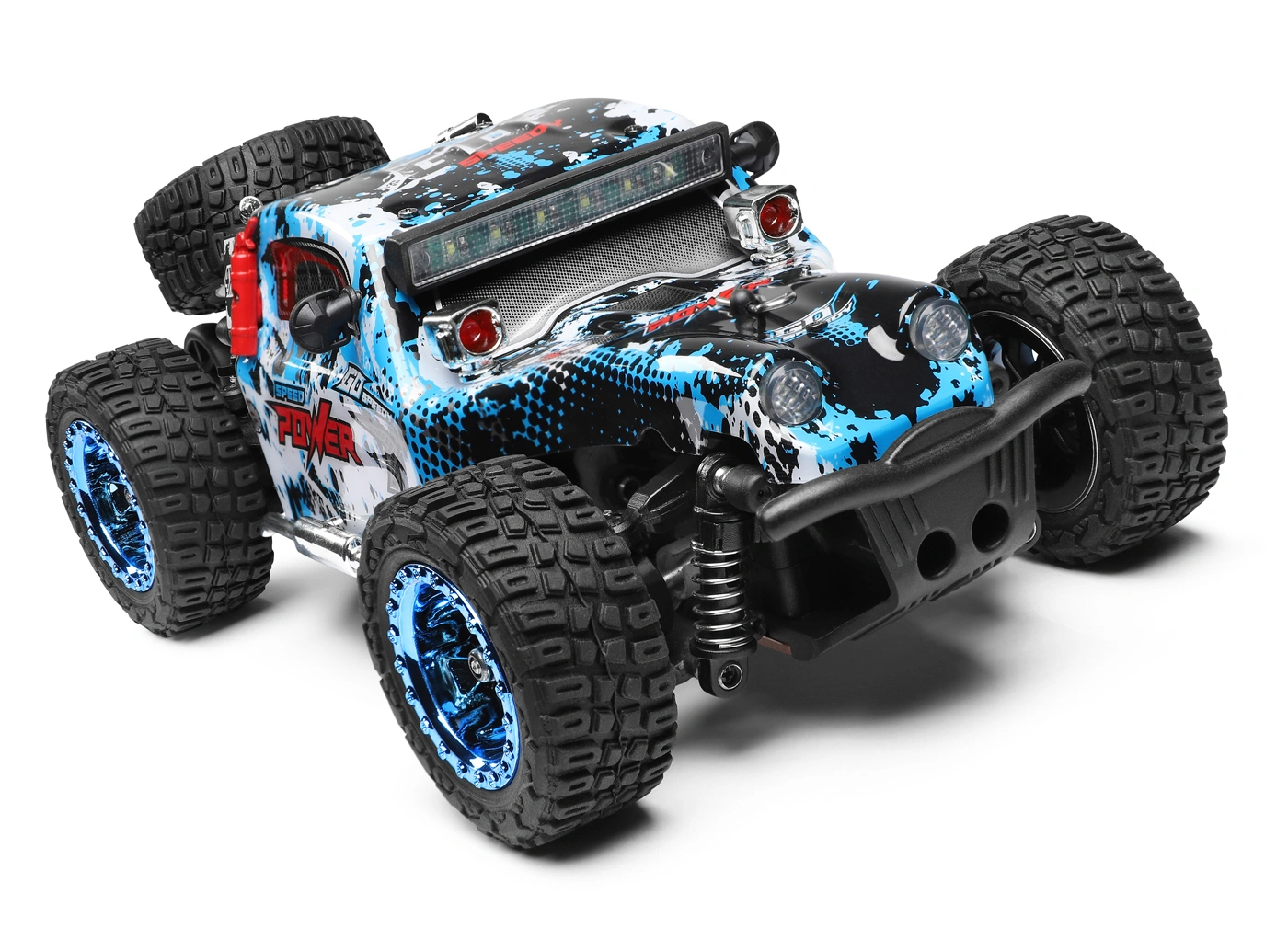 Off-Road 4WD 1/28 RTR, Blå