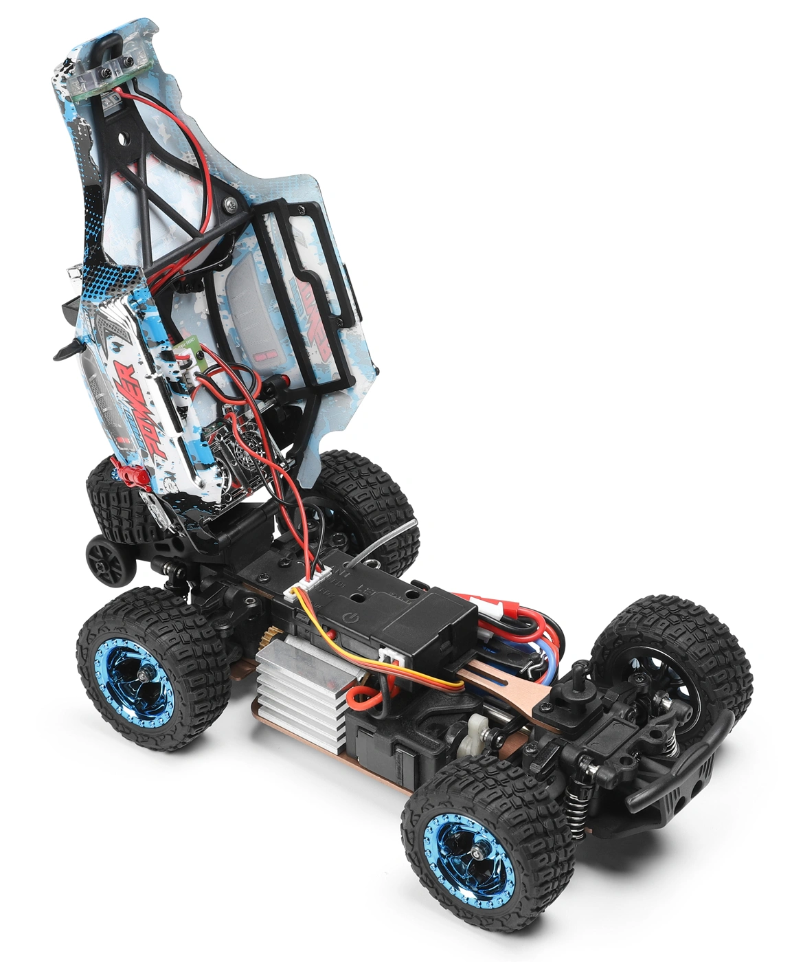 Off-Road 4WD 1/28 RTR, Blå - 5