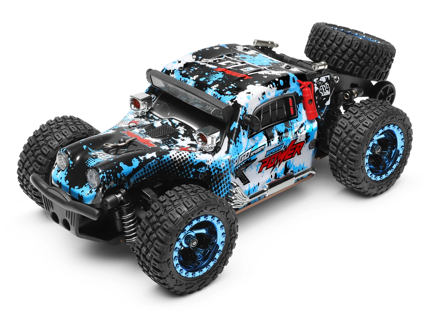 Off-Road 4WD 1/28 RTR, Blå - 2