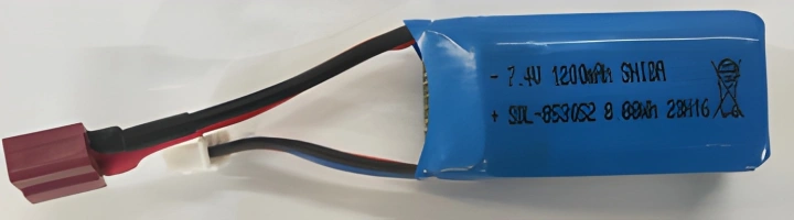 Lithium 7.4V 1100mAh m. Deans kontakt
