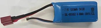 Lithium 7.4V 1100mAh w. Deans contact