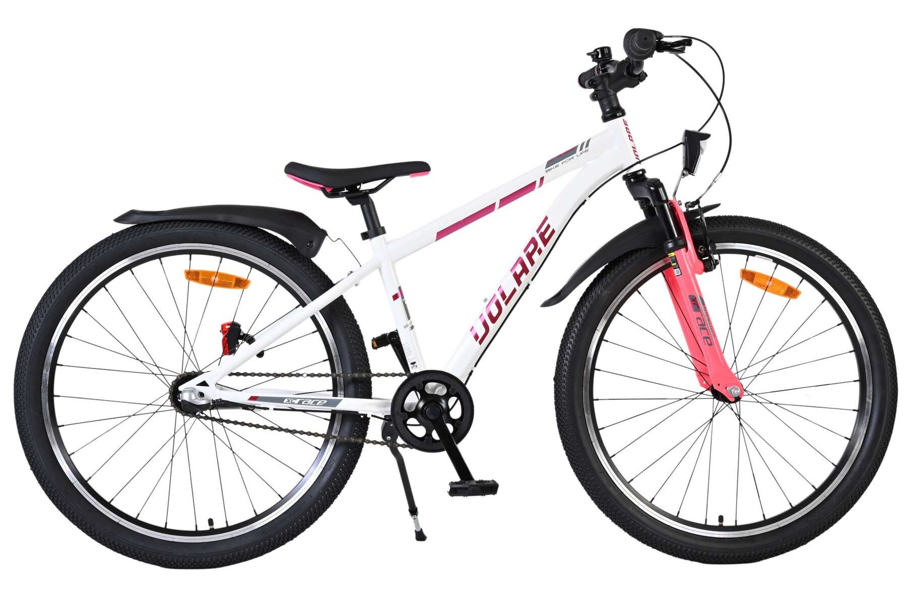 Barncykel Volare XC Race 24 tum – 3 växlar Vit/Rosa för barn 8–10 år - 4