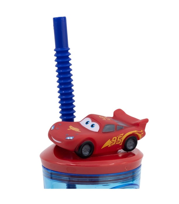 Cars Disney Mugg med Sugrör 3D  - 2