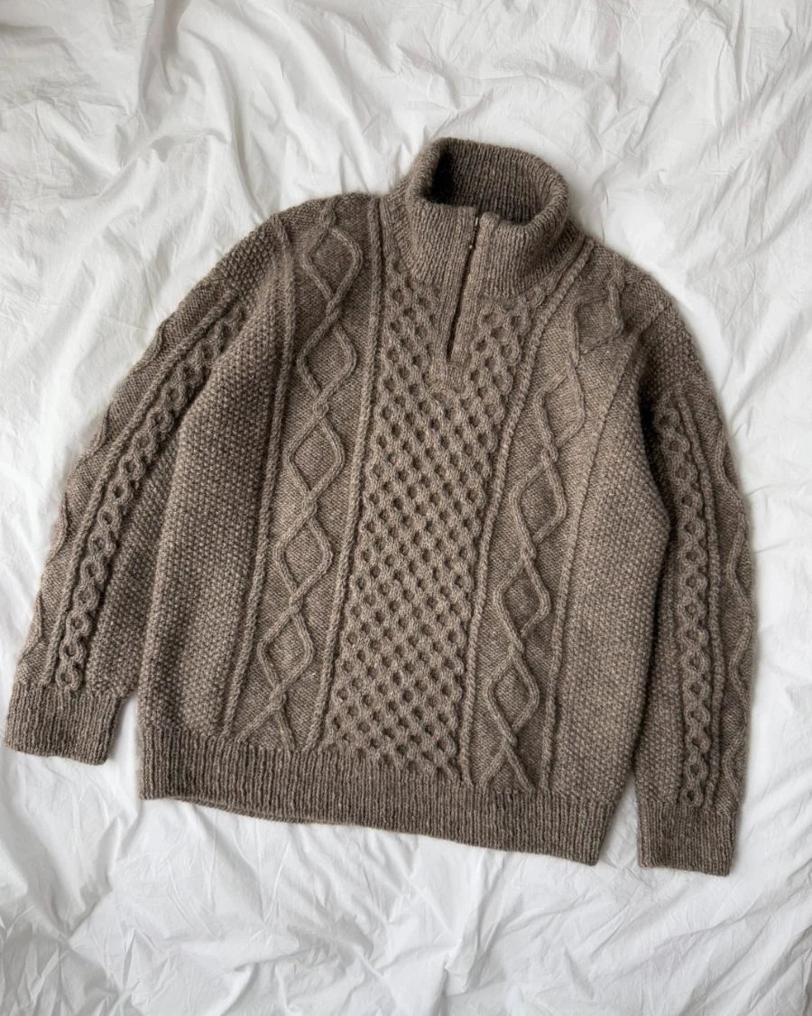 PetiteKnit Dagmar Zipper Sweater Man (18 m struktur st 4,5) - 6