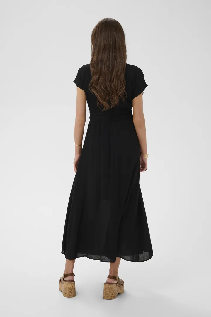 Cream Allie Dress Pitch Black - 4