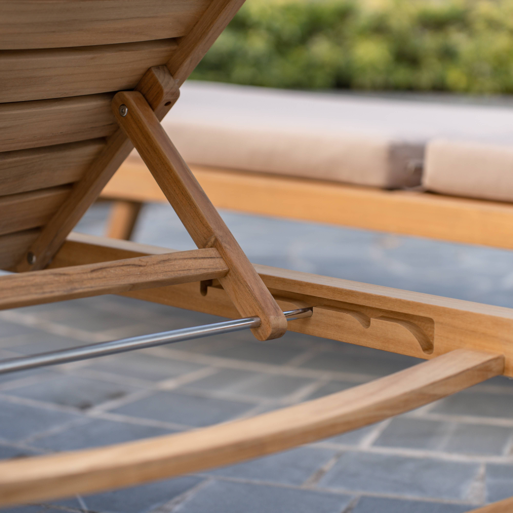 Gunnaröd Sunbed in teak with cushion - Stockamöllan - 5