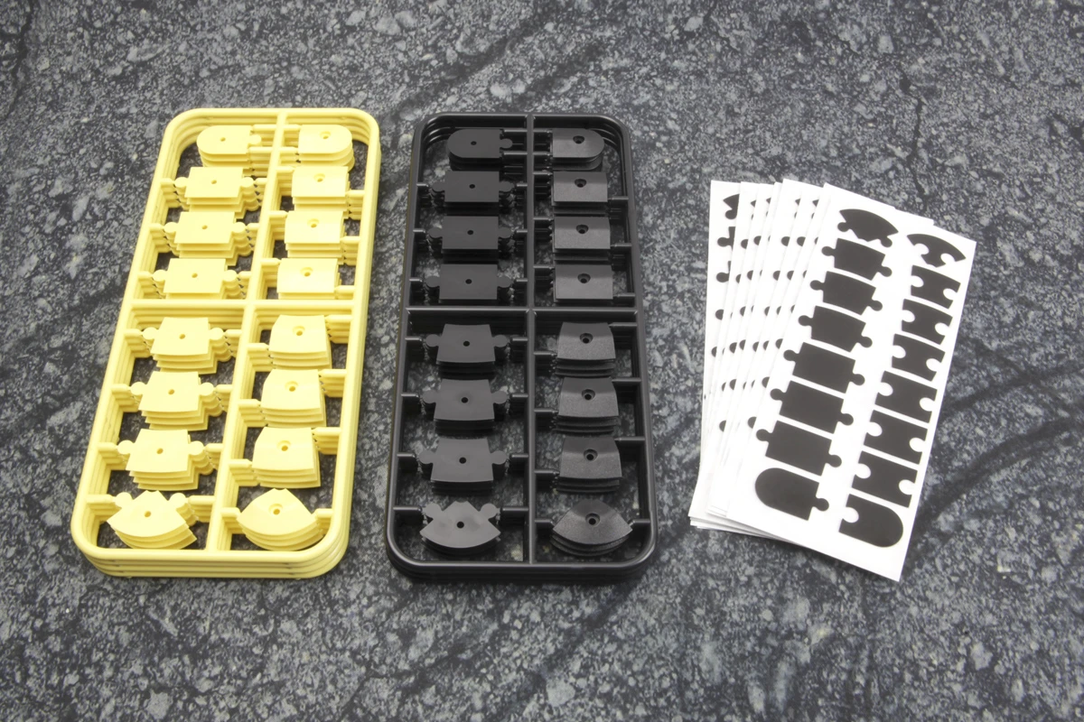 HPI HP161411 nano-TTR Curb Set - Black and Yellow - 4