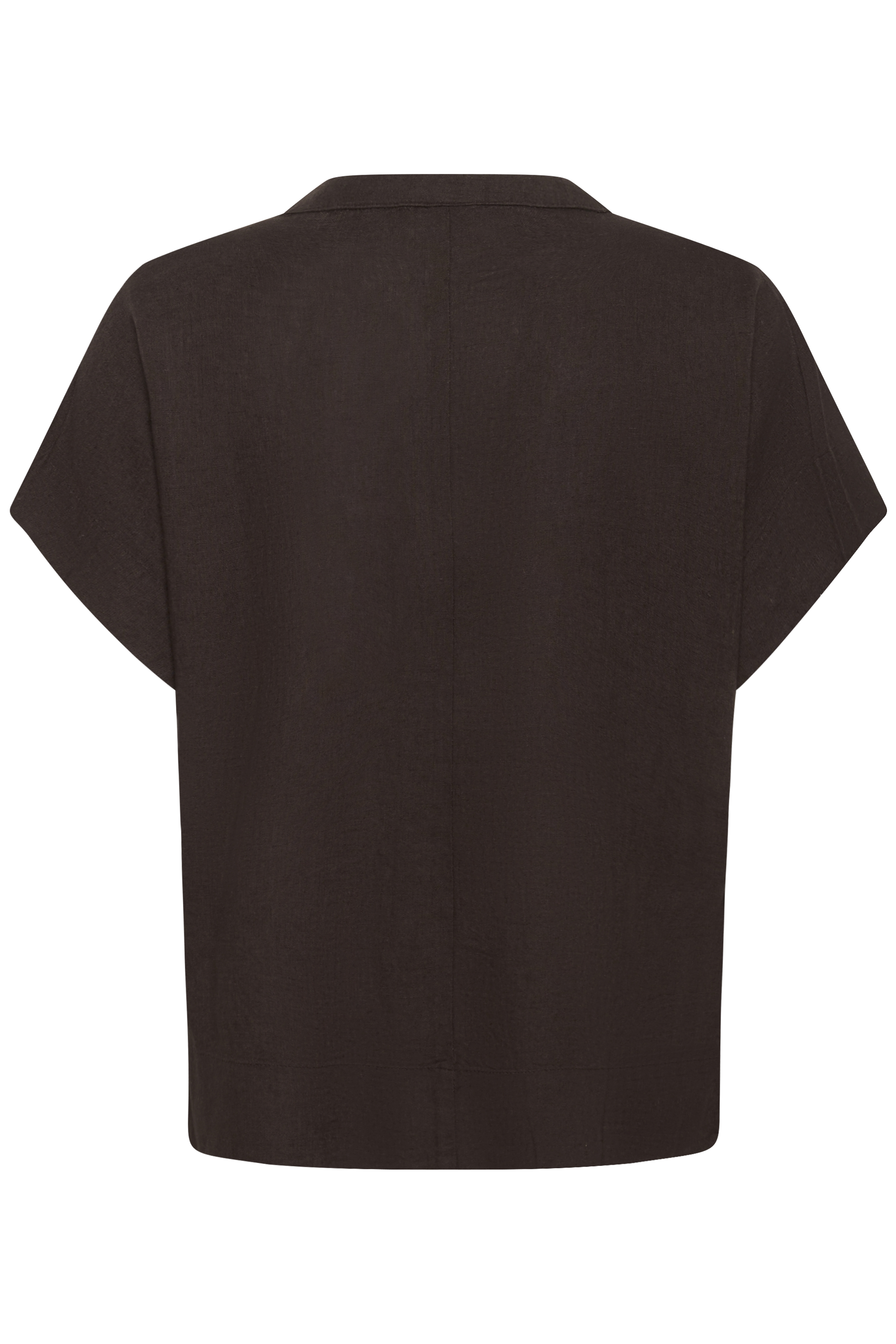 KAmilia Wing Blouse  Black Coffe Brun Linnetop - 3