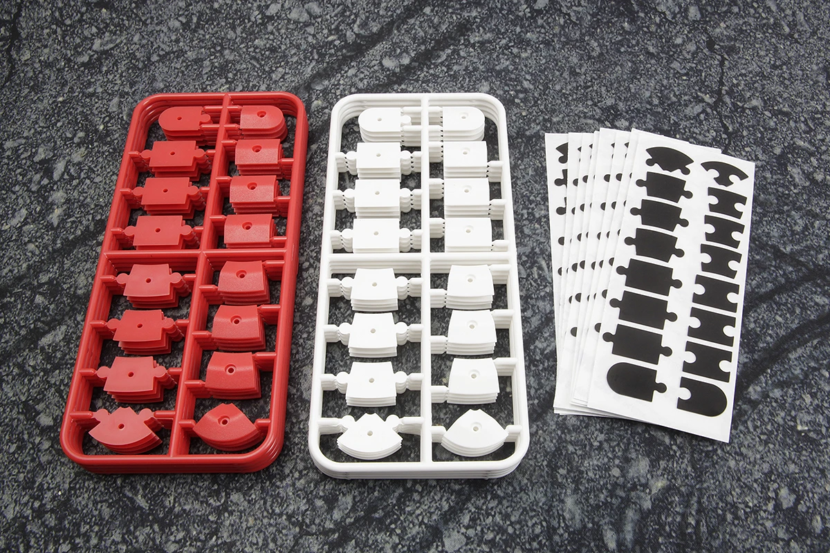 HPI HP161409 nano-TTR Curb Set - Red and White - 4