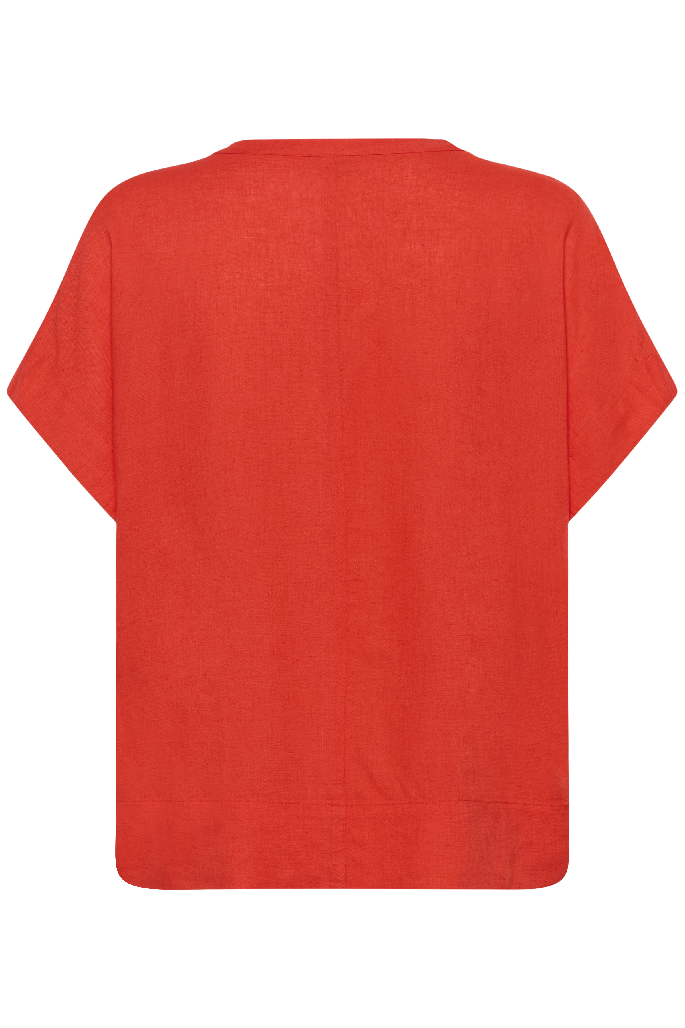 KAmilia Wing Blouse Poppy Red Röd Linnetop - 5
