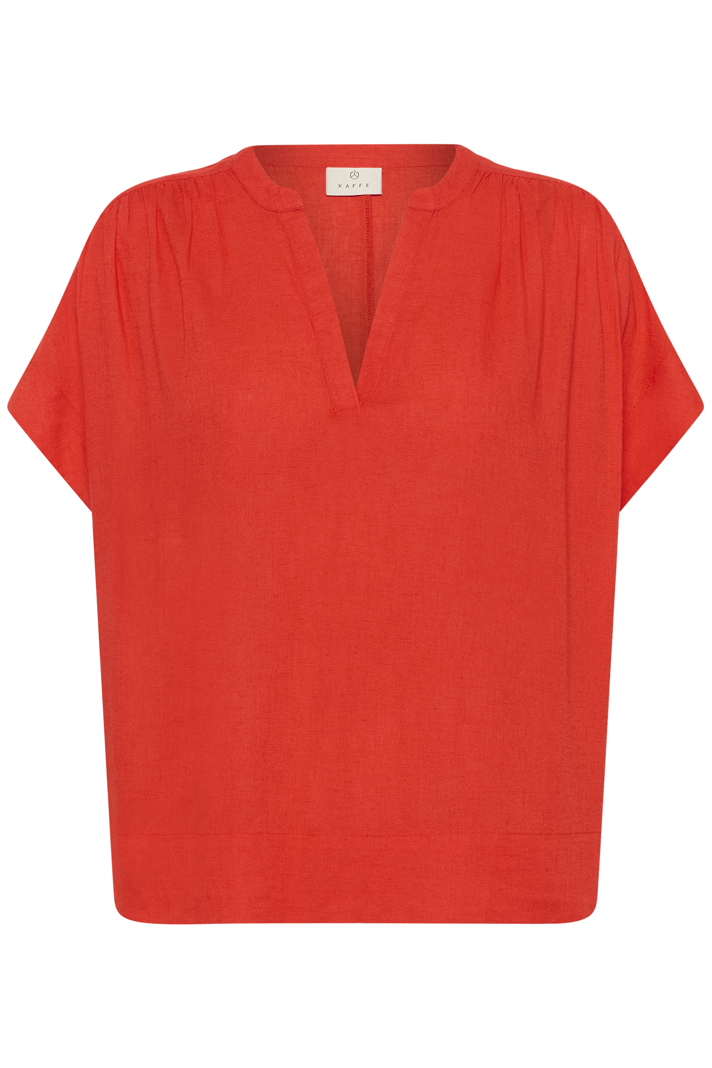 KAmilia Wing Blouse Poppy Red Röd Linnetop - 6