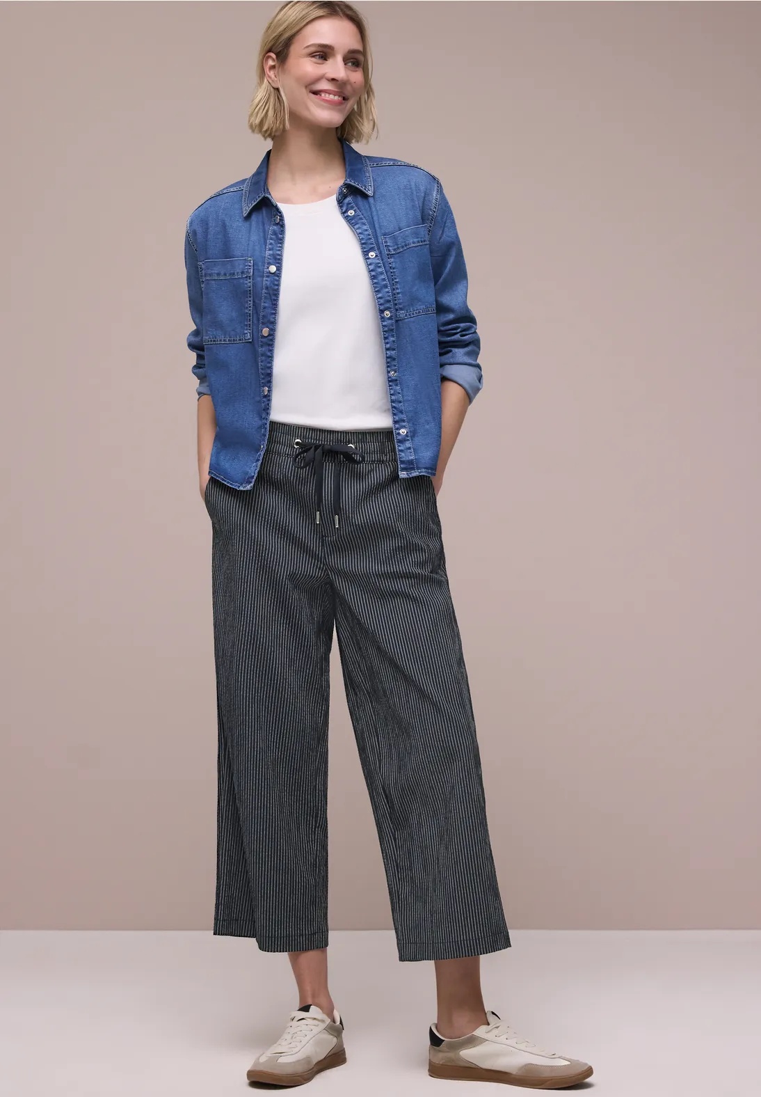 LTD QR Emee Stripe Crash L 26 - Deep Blue - Street One - 4
