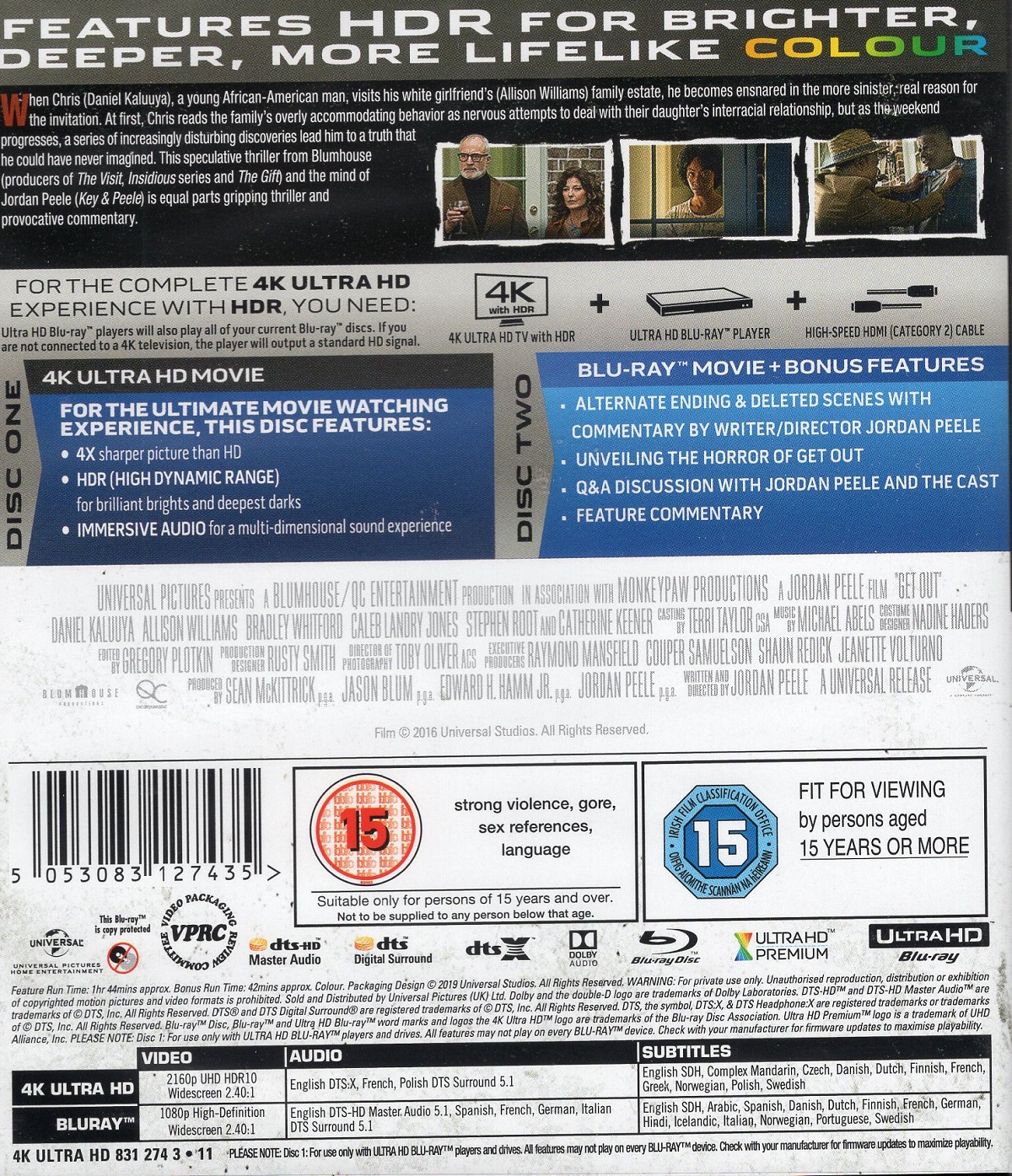 Get Out (4K Ultra HD + Blu-ray) - 2