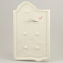 Aimo Nietosvuori (1970s) White Triptych Wall Plaque with Swedish Archipelago Motif 60/27 cm #717–719