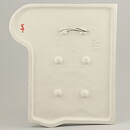 Aimo Nietosvuori (1970s) White Triptych Wall Plaque with Swedish Archipelago Motif 60/27 cm #717–719