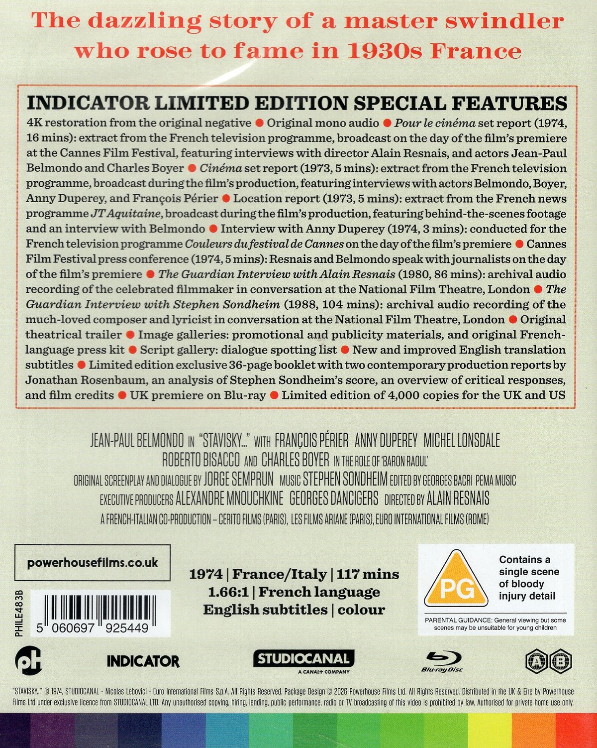 Stavisky... (Limited Edition) (ej svensk text) (Blu-ray) - 2