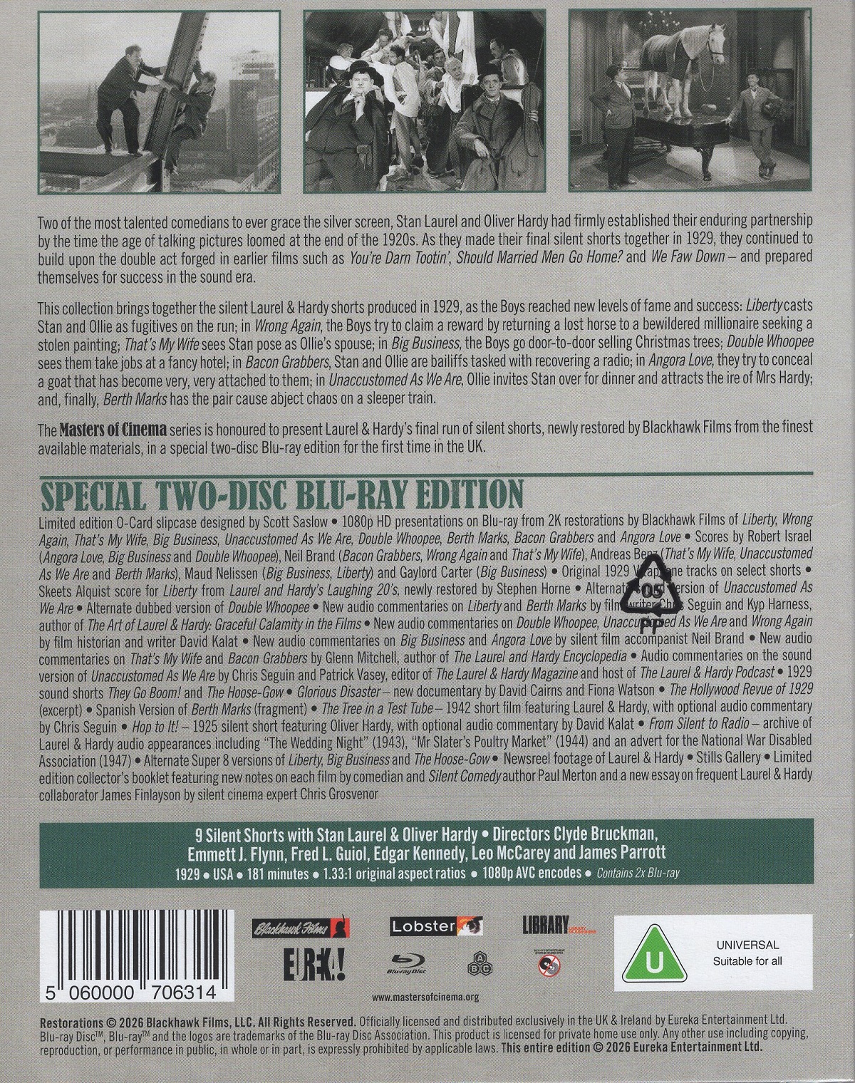 Laurel and Hardy : The Silent Years (1929) (Limited Edition) (ej svensk text) (Blu-ray) - 2