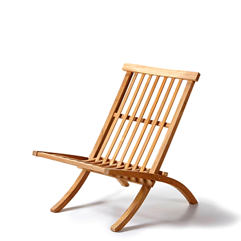 Muskö Lounge Chair in Teak with Brass Details - Stockamöllan
