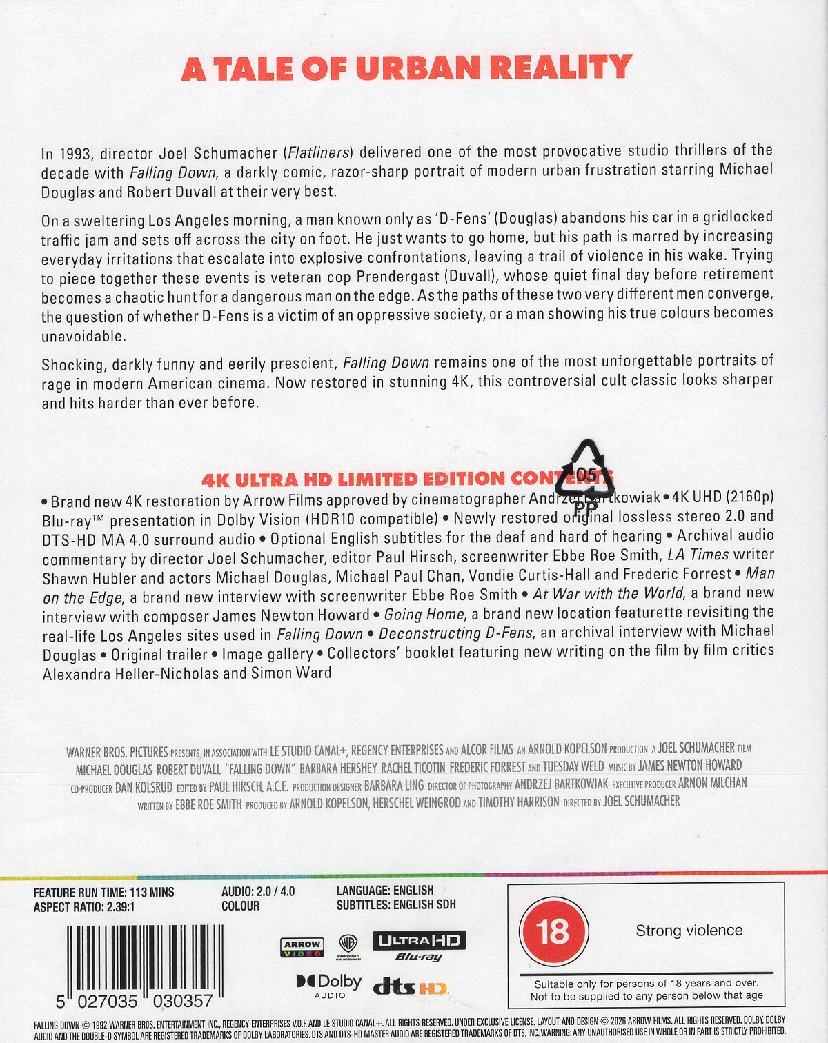 Falling Down (Limited Edition) (ej svensk text) (4K Ultra HD) - 2