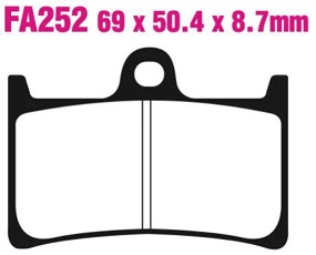4SV-W0045-00  Bromspads Yamaha Original  FZS600 - YZF1000R  FA252/FA380HH - 2