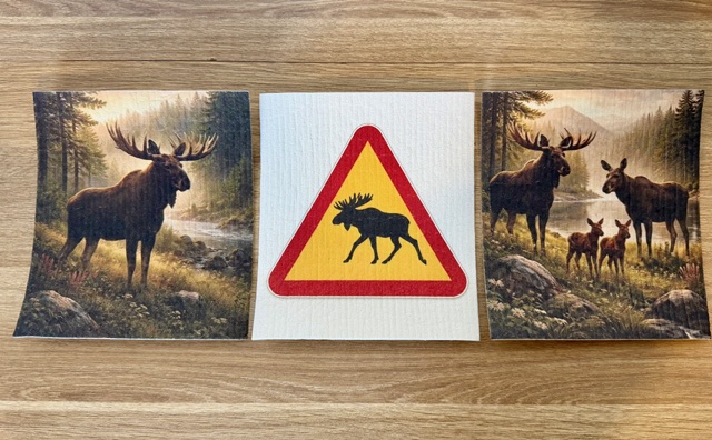 Dishcloths - Moose - Several motifs