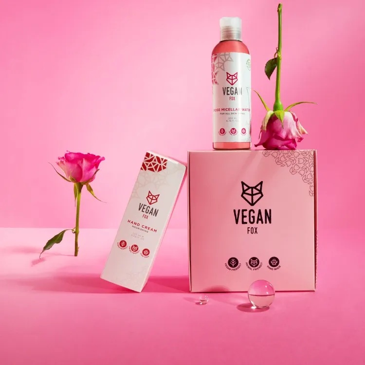 Vegan Fox Present Hudvårdsset Micellärvatten & Handkräm