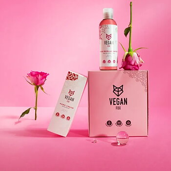 Vegan Fox Present Hudvårdsset Micellärvatten & Handkräm