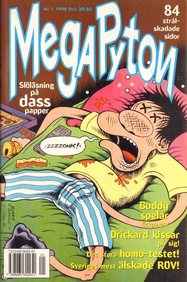 MegaPyton nr 1 1998, 84 Strålskadade sidor!