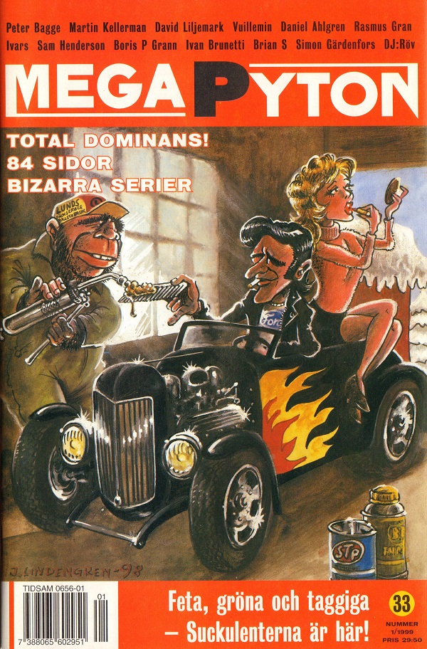 MegaPyton nr 1 1999, Total dominans! 84 sidor bizarra serier! 