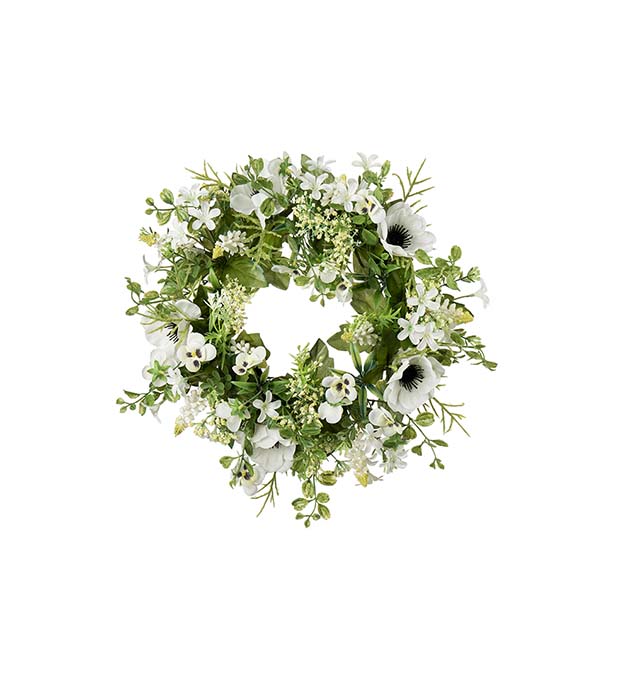 Krans / Sidenblommor 