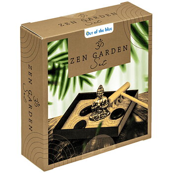 Mini Zen-Trädgård med Buddha-figur produktförpackning
