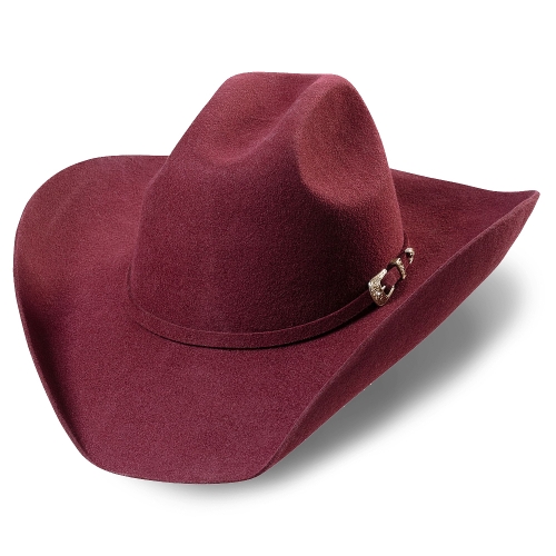 Cowboyhatt wyoming cutter vinröd