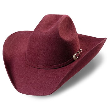 Cowboyhatt wyoming cutter vinröd
