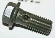Banjobult Bromsslang svart 10x25x1,25 mm med 2 st tätbrickor