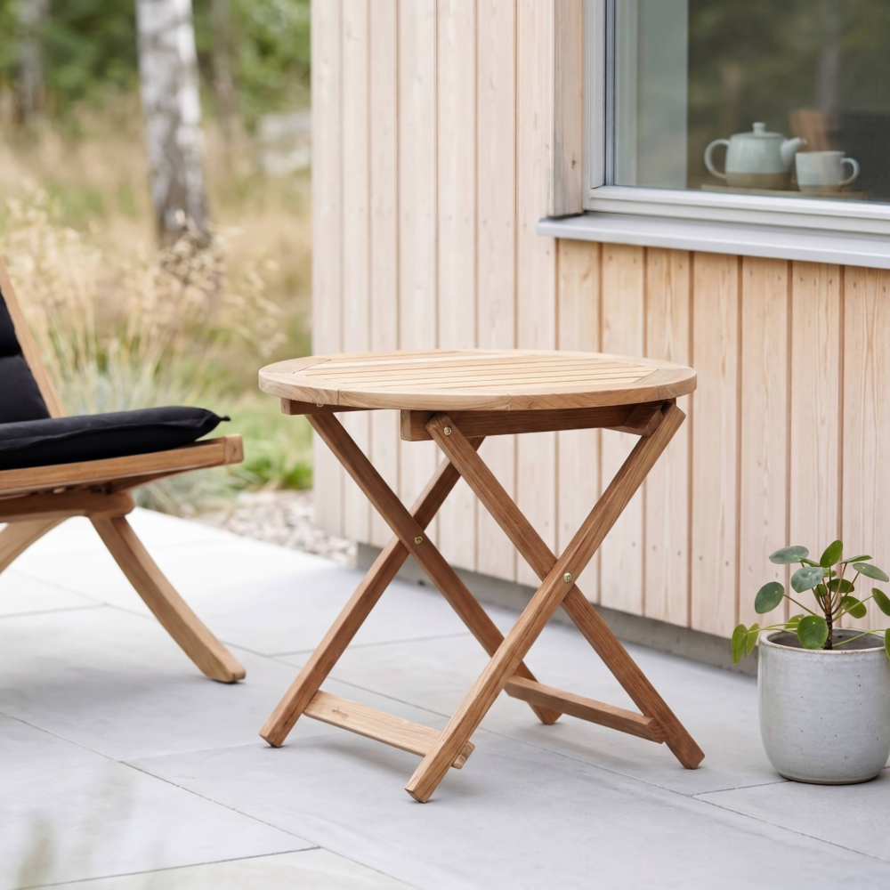 Alnö Runt sidobord i teak - Stockamöllan  - 2