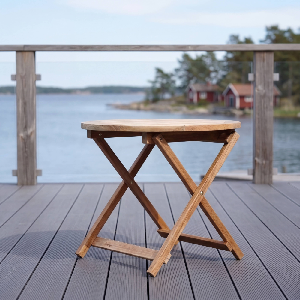 Alnö Runt sidobord i teak - Stockamöllan  - 4