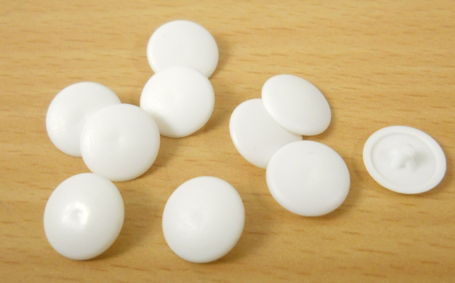 Täckbricka Kabe plast 6/12mm vit