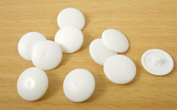 Täckbricka Kabe plast 6/12mm vit