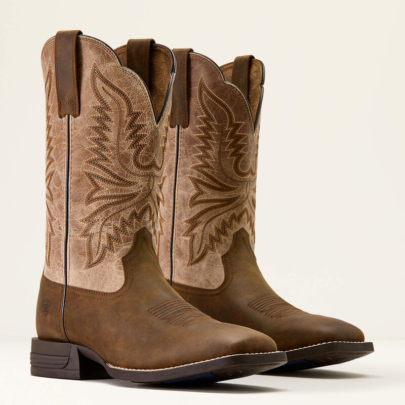 Brush Creek Wide Square Toe Western Boot - 6
