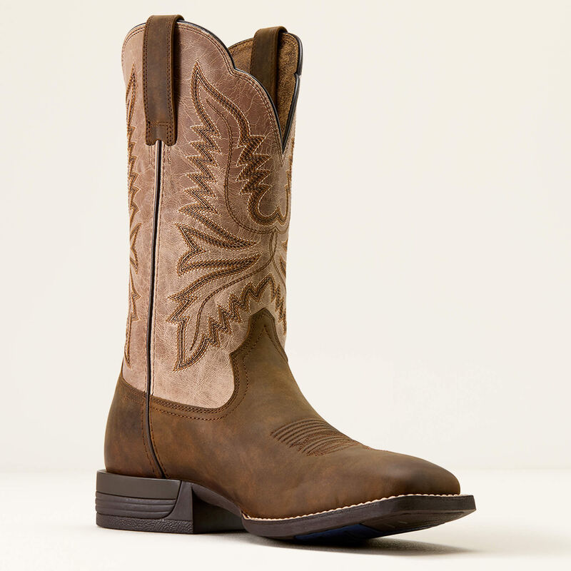 Brush Creek Wide Square Toe Western Boot - 5