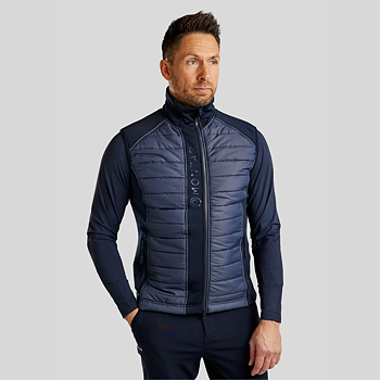 MONTAR EMANUEL SOFTSHELL BODYWARMER VEST - NAVY 