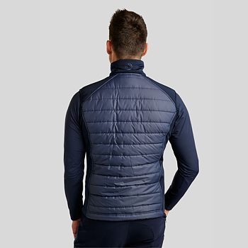 MONTAR EMANUEL SOFTSHELL BODYWARMER VEST - NAVY 