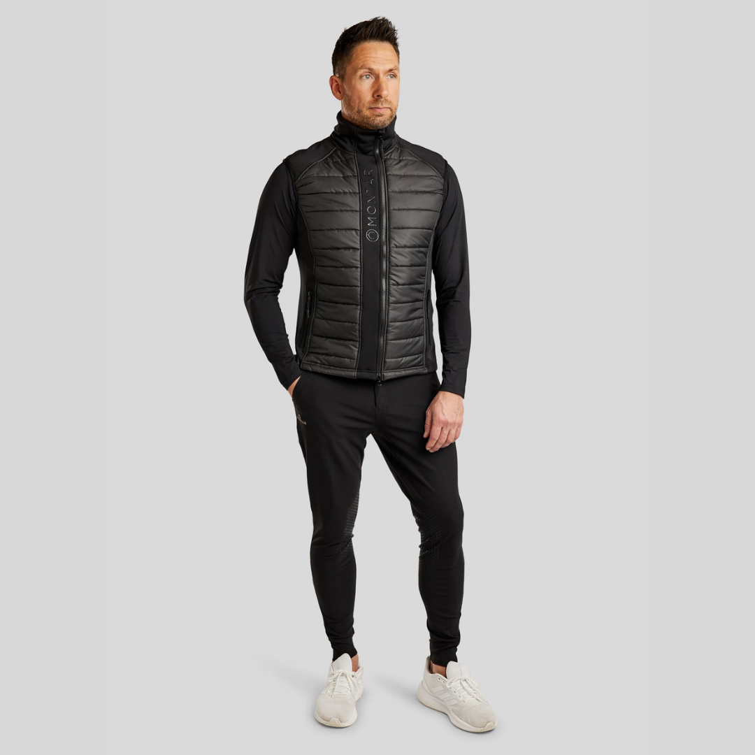 MONTAR EMANUEL SOFTSHELL BODYWARMER VEST - BLACK - 2