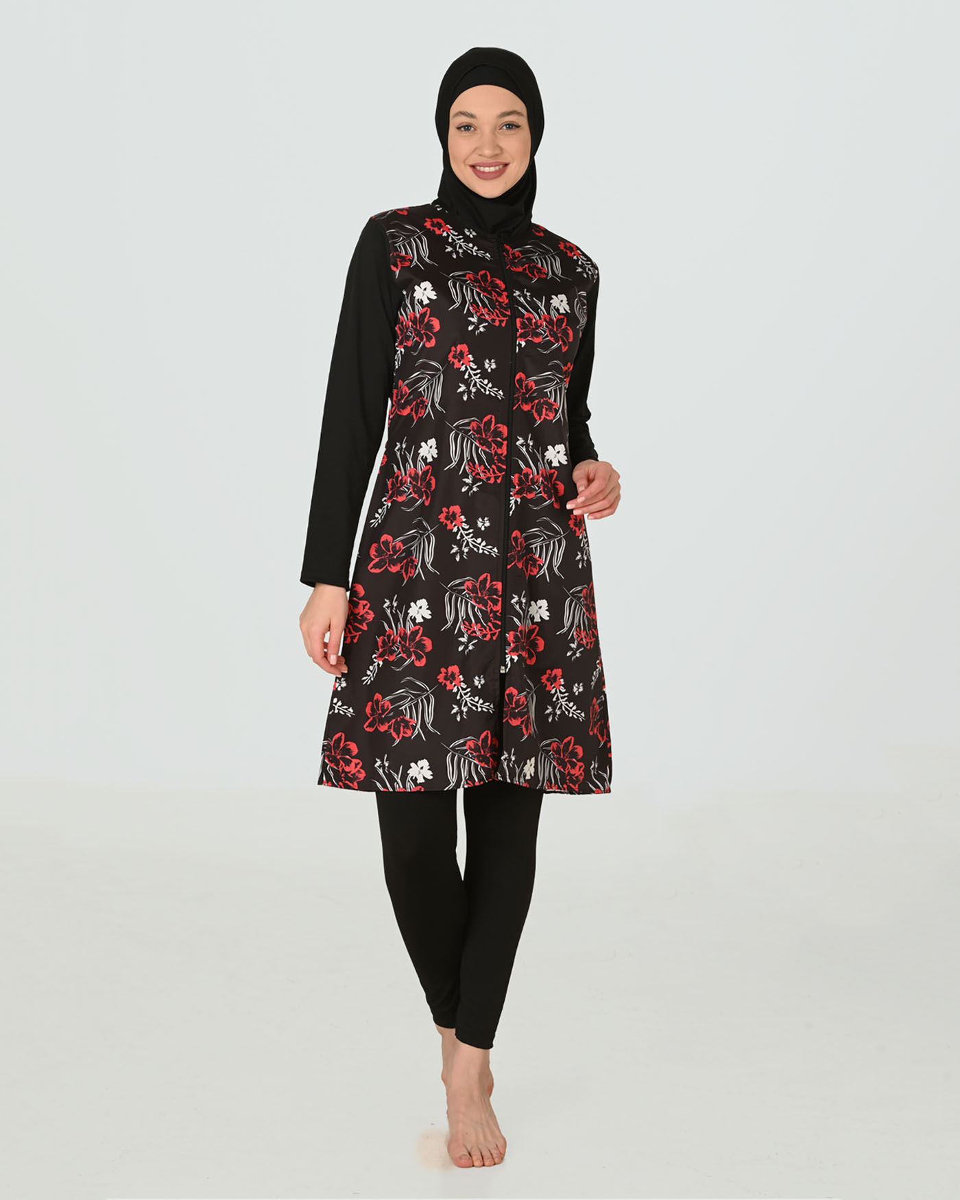 Muslim Swimsuit with hijab - Red