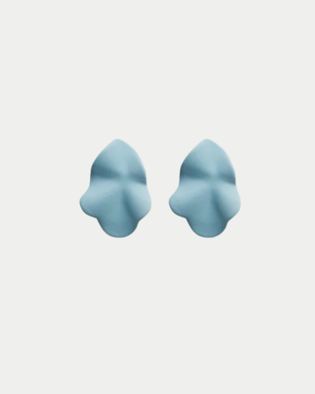 Lip Earrings Small Light Blue