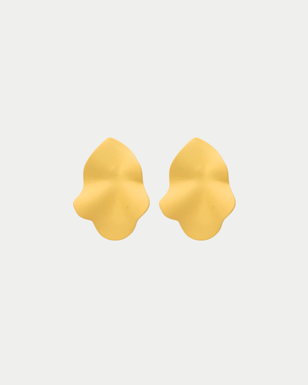 Lip Earrings Small Light Yellow