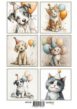  Reprint klippark A4 - Cats and Dogs