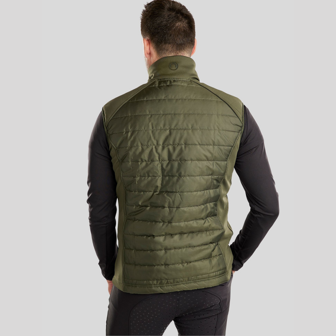 MONTAR EMANUEL SOFTSHELL BODYWARMER VEST - OLIVE - 2